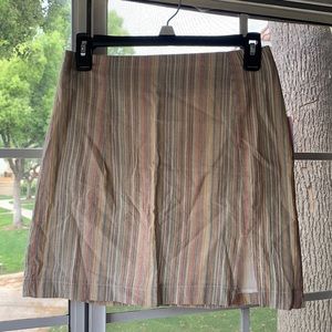 short striped skirt